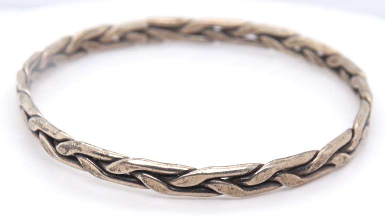 Lot of 2 Vintage Sterling Silver Bangles