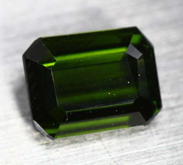 Elegant forest green 1.24ct natural green Tourmaline