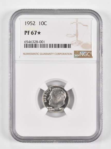 PF67* 1952 Roosevelt Dime - Graded NGC