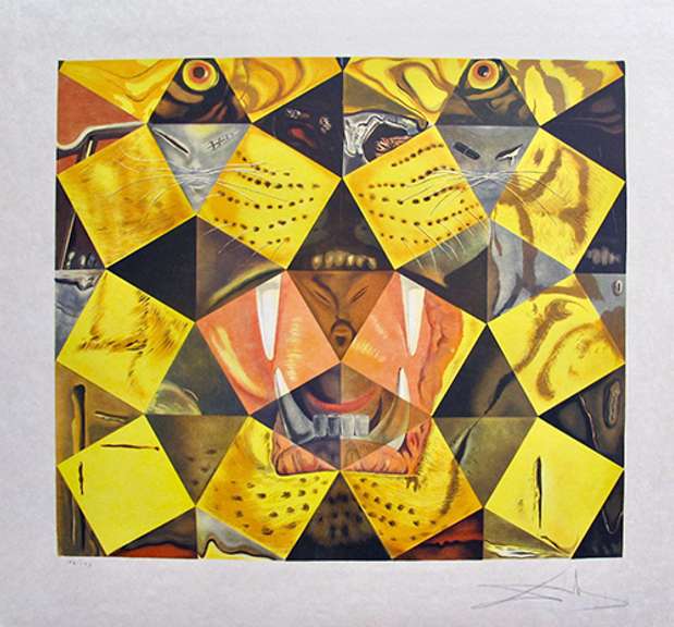 Salvador Dali, 'Lenin Tiger', Hand Signed Lithograph