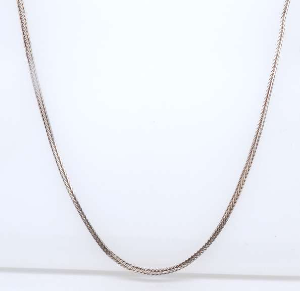 Sterling Silver Braided Chain Necklace
