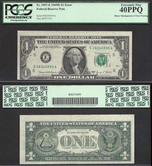 $20 2013 FRN Cutting Error=Scarce Colorized Error Note=PCGS-B Ch Abt Unc 58