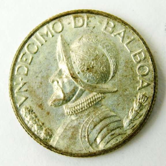 1947 1/10th Balboa Panama Silver Coin