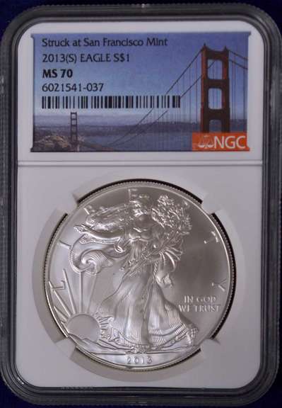 2013-(S) American Silver Eagle NGC MS70