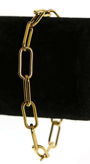 Trendy Stainless Steel Paperclip Chain Bracelet