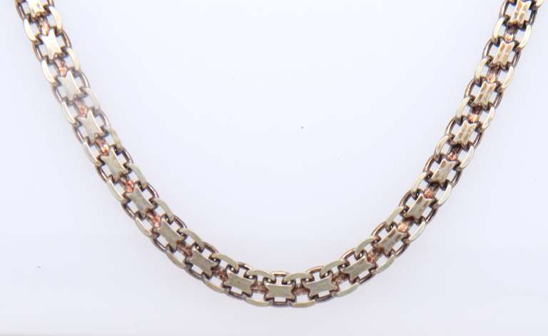 Vintage Italian Sterling Silver Cuban Curb Necklace