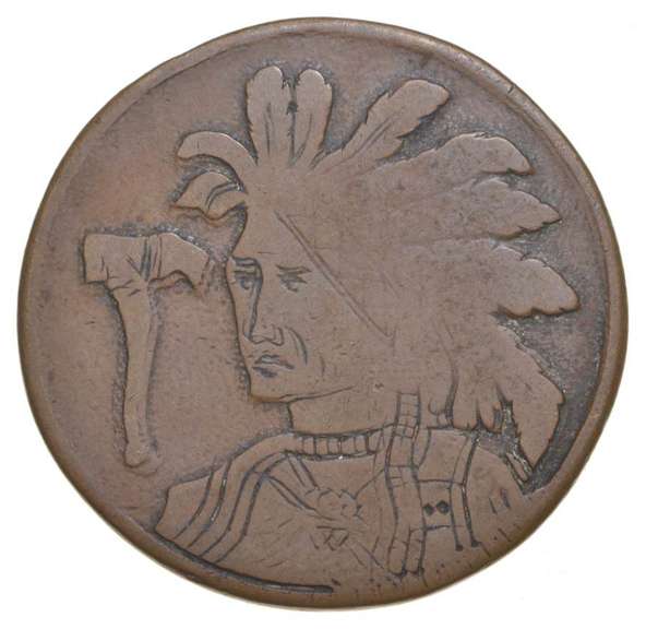 British Cent Hobo Nickel Native American Carved Coin