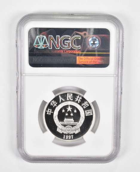 PF69 UCAM 1997 China 3 Yuan Silver Coin - Panda Wildlife Fund - NGC