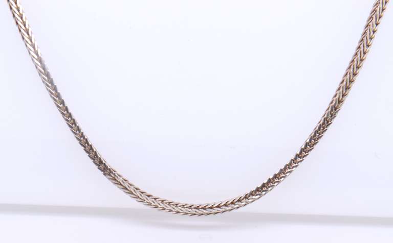 Sterling Silver Braided Chain Necklace