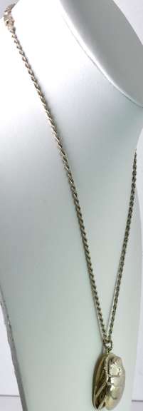 Sterling Silver Scarab Necklace