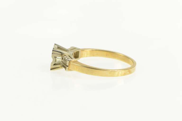 14K Yellow Gold Vintage NOS 1950's 4.25mm Engagement Setting Ring