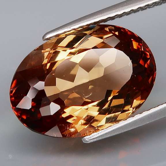 Exquisite 10.67ct bi-color Imperial Topaz