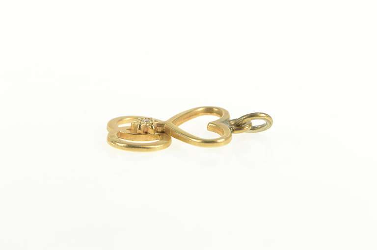 14K Yellow Gold Heart Ring Marriage Star of David Charm/Pendant