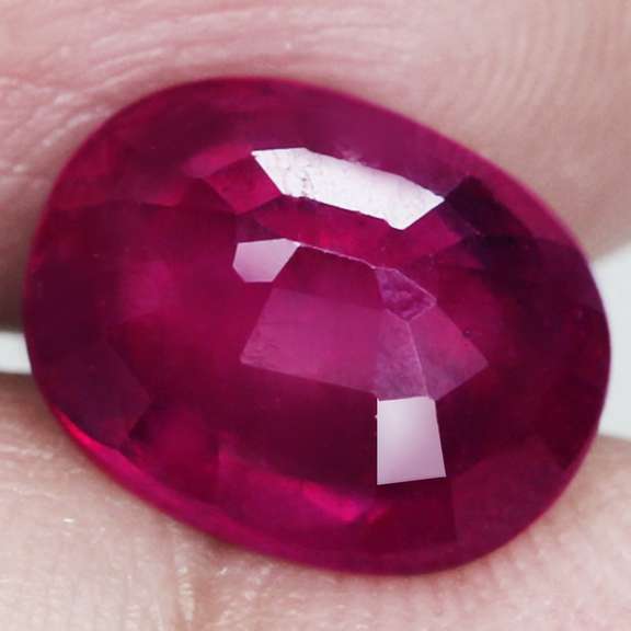 Decadent 3.68ct top blood red Ruby