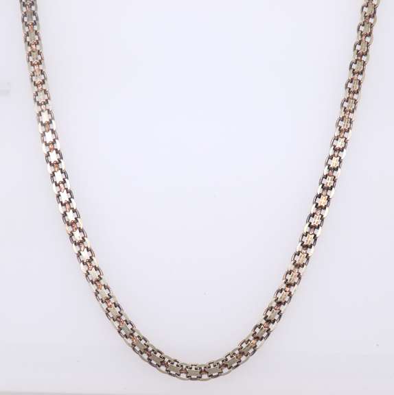 Vintage Italian Sterling Silver Cuban Curb Necklace