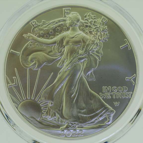 2022 Silver Dollar Eagle $1 PCGS MS70 First Strike