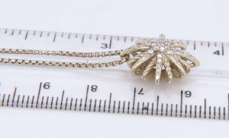 David Yurman Starburst Pendant on Chain