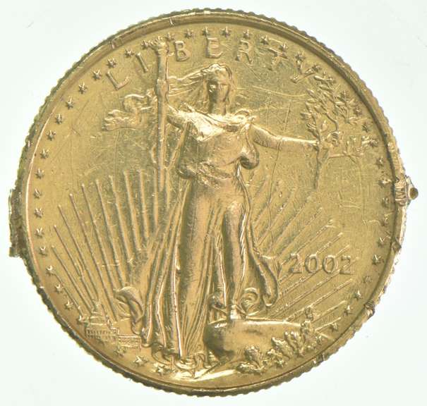 2002 $10 American Gold Eagle 1/4 Oz. .999 Fine Gold
