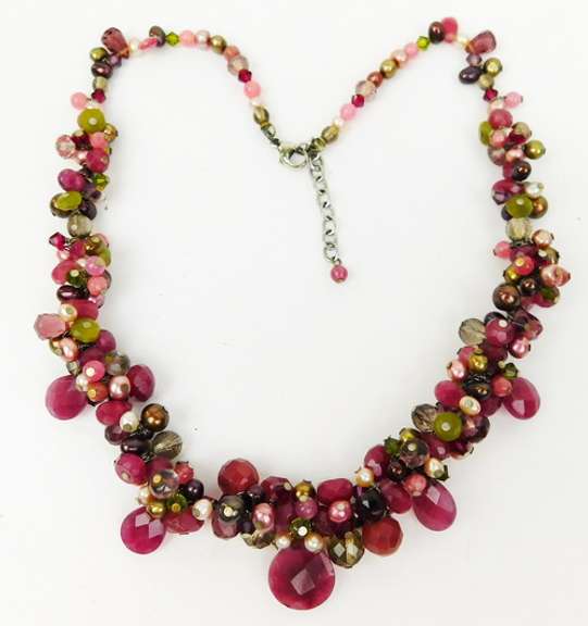 Beautiful Necklace of Tourmalines & Gemstones