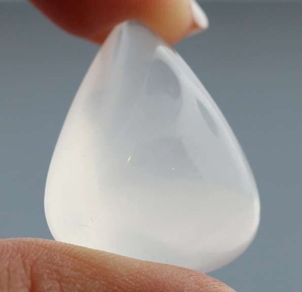 Beautiful 53.31ct highly polished Calcite pear cabochon