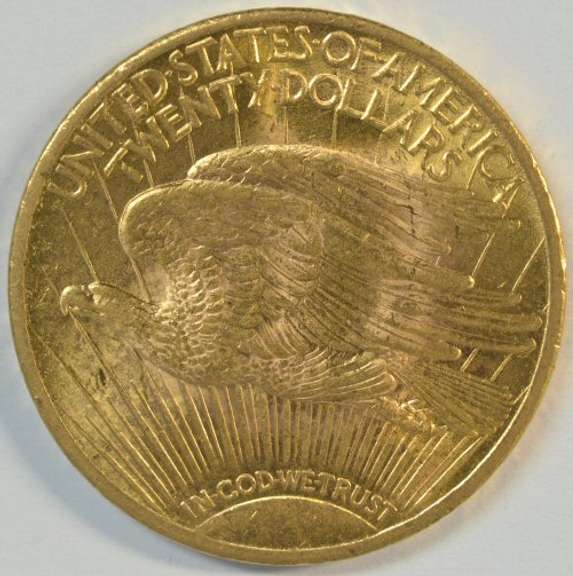 Nearly Gem BU 1924 St. Gaudens $20 Gold Piece