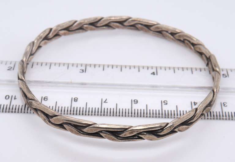 Lot of 2 Vintage Sterling Silver Bangles