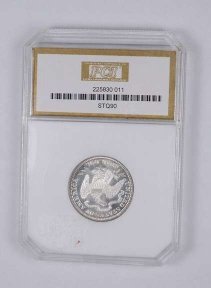 MS64 PQ 1890 Seated Liberty Quarter - With Motto - Graded PCI