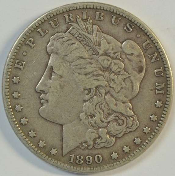 Super Choice XF 1890-CC Morgan Silver Dollar. Key date
