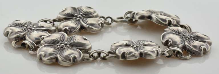 Silver Flower Bracelet