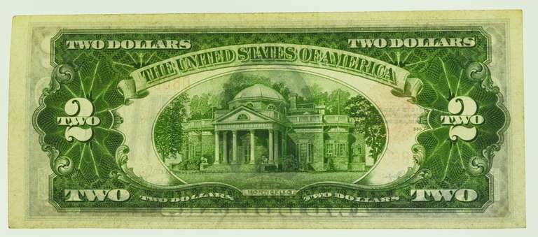 1928-G Red Seal $2 Bill