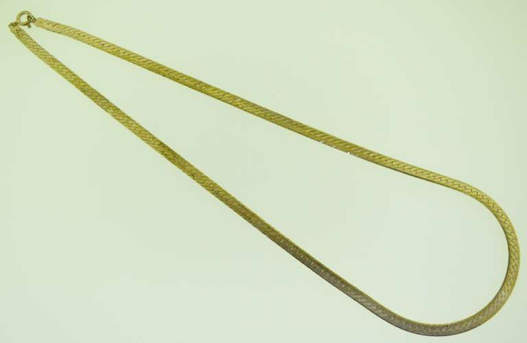 Italian Milor Sterling Silver 5mm Herringbone Chain