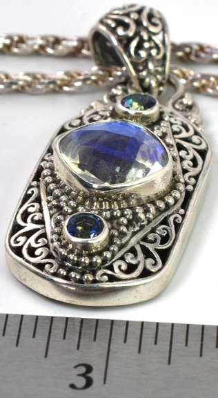 Sterling Silver CZ Pendant