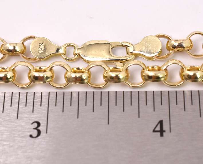 Bright Heavy Chain in Yellow Gold