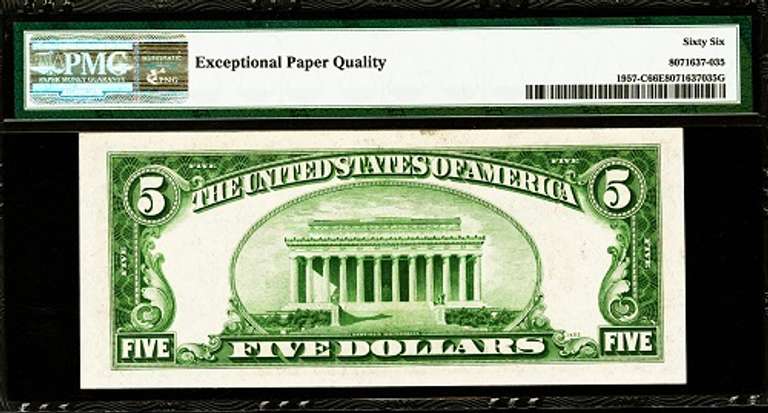Gem Crisp 1934A $5 Note Philadelphia PMG 66 EPQ!
