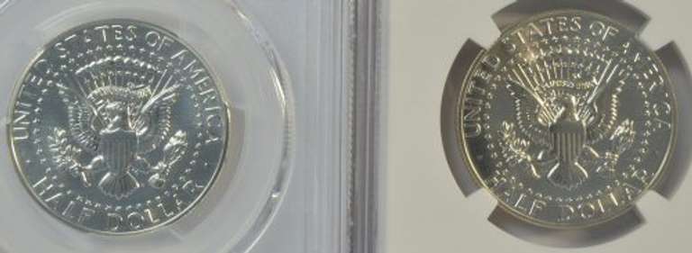 Fabulous pair of Gem proof 1964 Kennedy Half Dollars. NGC PF67 & 68