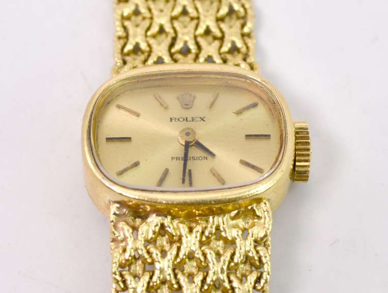 Luxurious Child/Ladies 18K Yellow Gold Rolex Mechanical Wind Watch