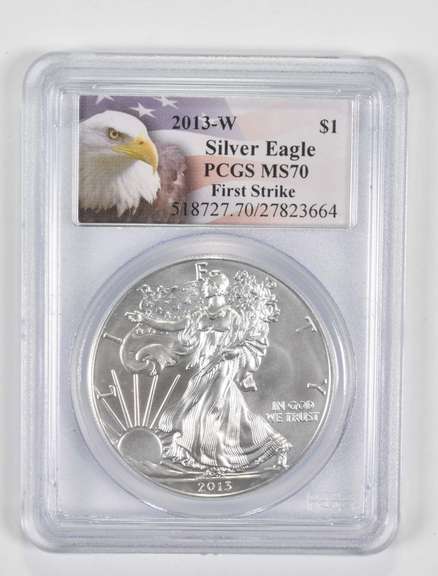 MS70 2013-W American Silver Eagle - First Strike - Graded PCGS