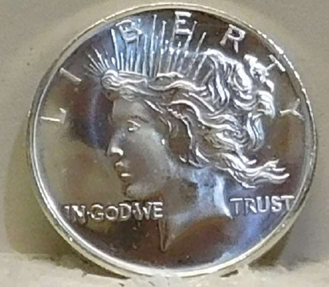 1 Oz Silver PRF Round - Peace GEM