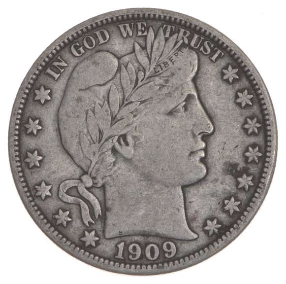 1909 Barber Half Dollar