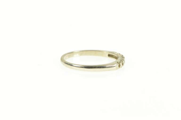 14K White Gold Vintage NOS 1950's Setting Wedding Band Ring