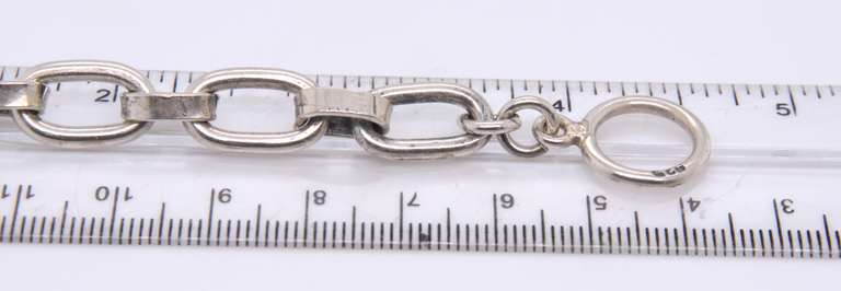 Vintage Sterling Silver Fancy Link Bracelet