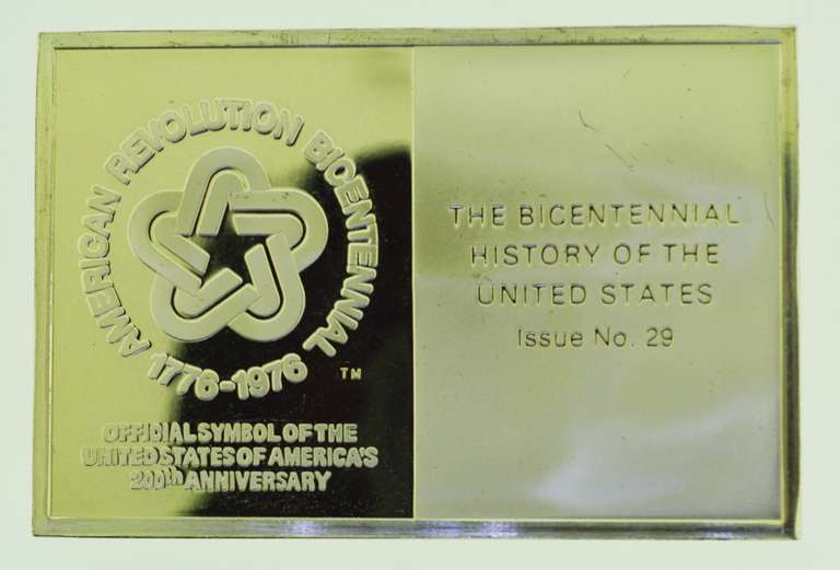 Seneca Falls Convention 1848 Franklin Mint 1.1 Troy oz .925 Silver Bar