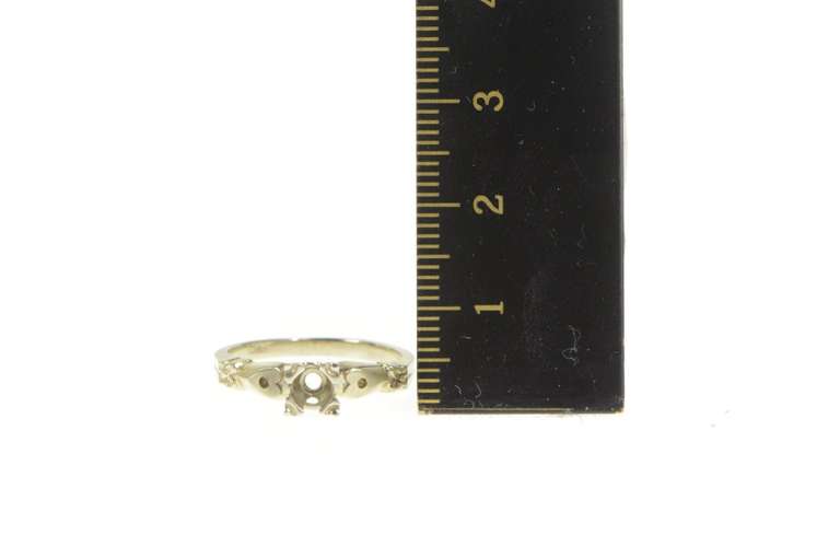 14K Yellow Gold Vintage NOS 1950's Setting 5.25mm Engagement Ring