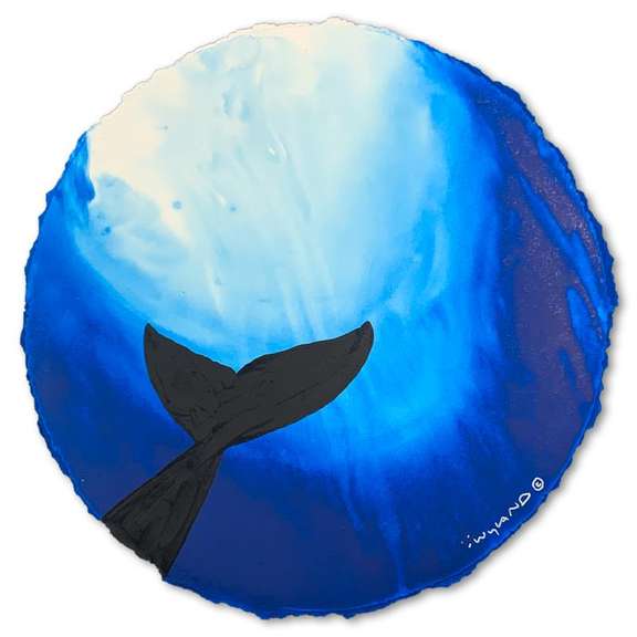 Deep Blue Dive - Original Signed Painting by Wyland