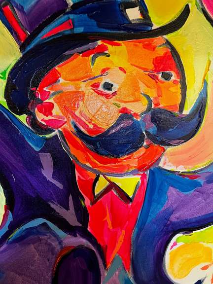 Mr. Monopoly Pop Painting