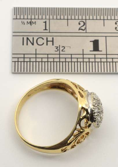 Cute Little Diamond Cluster Ring