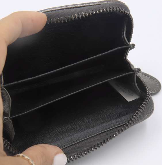 Bottega Veneta Metallic Silver Intrecciato Leather Zip Around Coin Purse