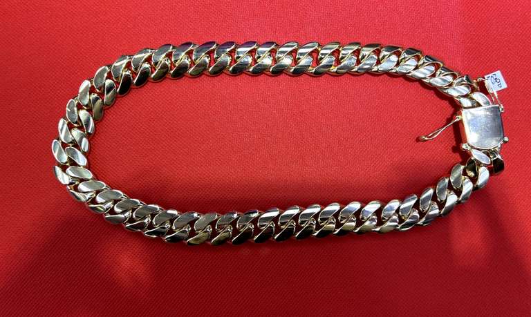 10K YELLOW GOLD CUBAN LINK 22" CHAIN