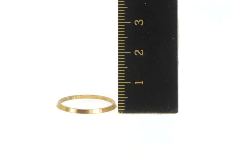 14K Yellow Gold Vintage NOS 1950's 1.3mm Stackable Band Ring