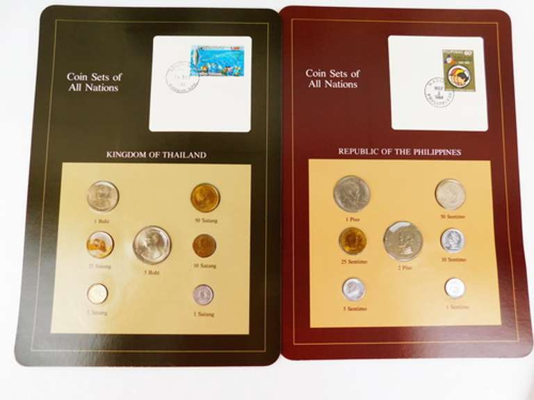 4 Sets of Coins of All Nations, Sealed